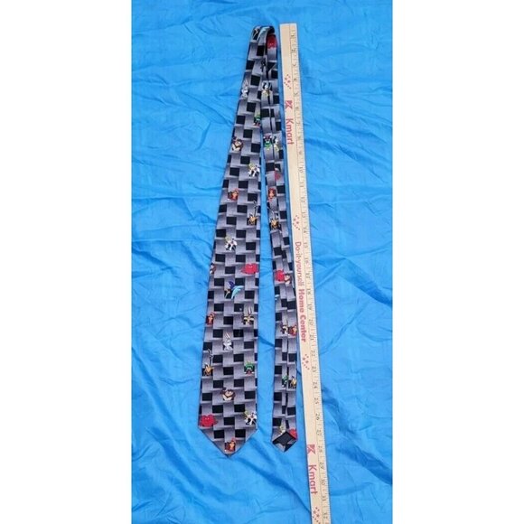 1998 Looney Tunes Mania Tie Bugs Bunny Taz Daffy Duck Sylvester Tweety Valentine - Picture 6 of 7